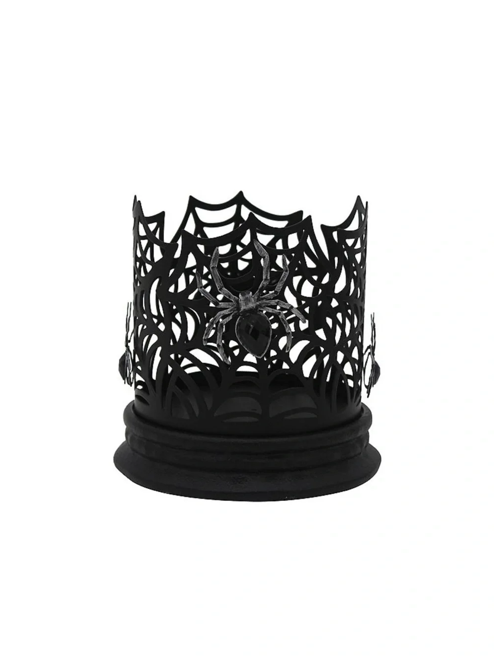 Black Spider Web Decorative Candle Holder - Brand